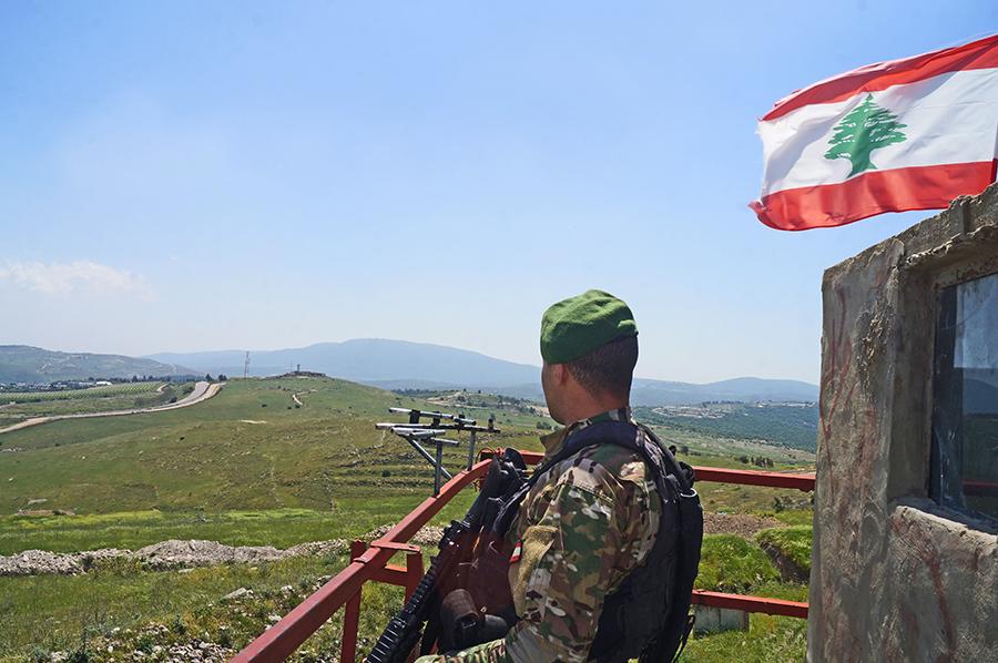 Lebanese Army personnel in the field.