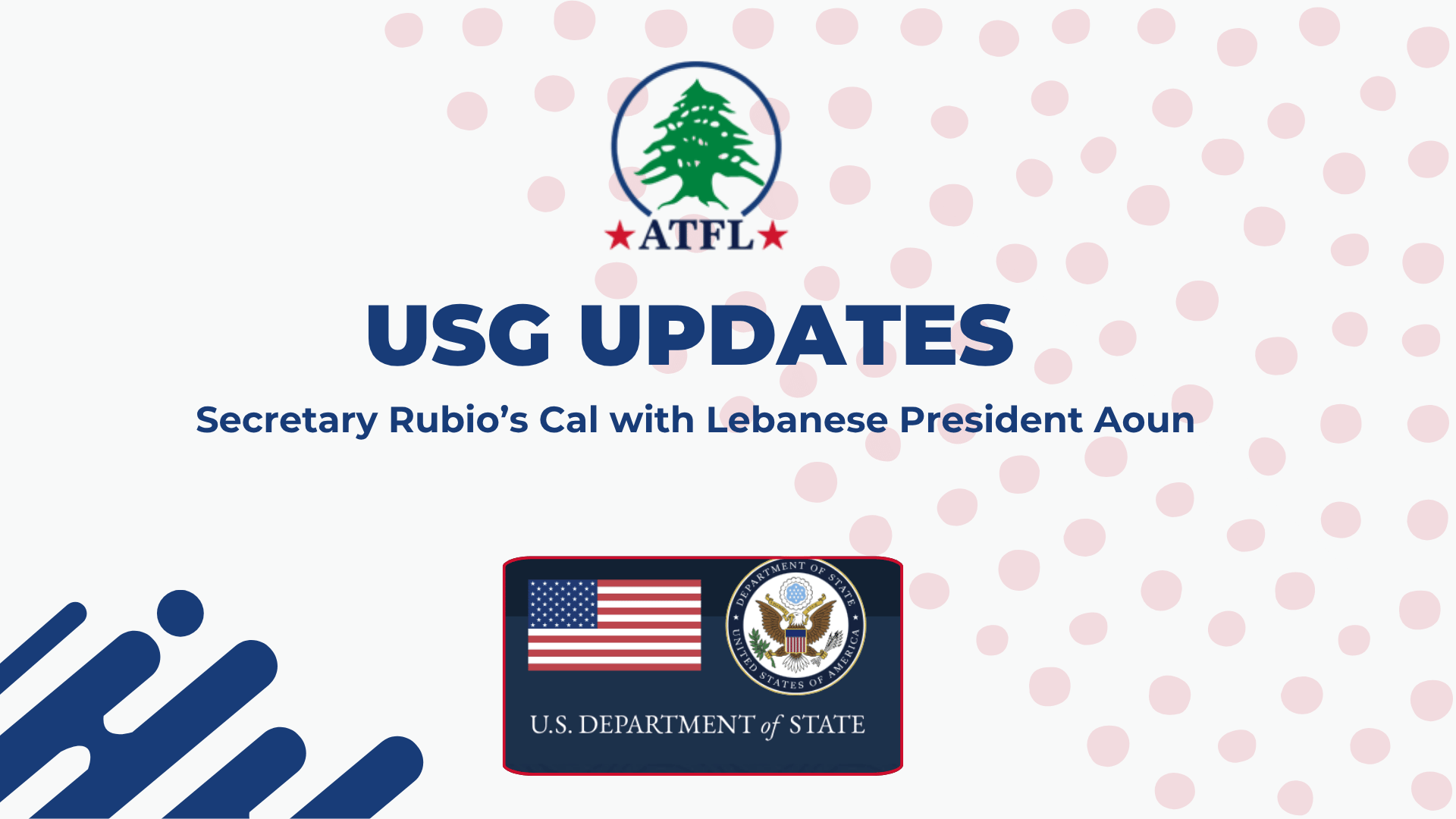 Draft USG Updates: Secretary Rubio’s Cal with Lebanese President Aoun